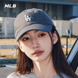 MLB官方 KARINA同款男女时尚百搭软顶棒球帽遮阳帽户外夏季CP77 洛杉矶道奇队/炭灰色 均码
