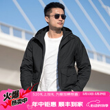 龙牙（Dragon Tooth）隐骏连帽战术夹克男户外休闲运动机能秋季通勤外套君品行 极夜黑 XS（120斤以内）