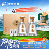 今世缘 国缘对开 柔雅型白酒 42度 500ml*2瓶 礼盒装 