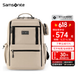 新秀丽（Samsonite）书包初高中生书包男女孩双肩包学生背包青春时尚大学生\NW4 新色上新-米色*304