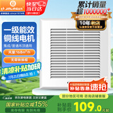 金羚（JINLING）通用型换气扇集成吊顶普通吊顶通用厨房卫生间排气扇BPT10-22-1M
