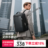 博牌Bopai商务双肩包背包男15.6吋电脑包出差旅行大学生书包头层牛皮
