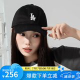 美职棒（MLB）官网男女帽子虞书欣同款软顶棒球帽春夏运动遮阳鸭舌帽生日礼物 洛杉矶道奇队/黑色/77 均码 F