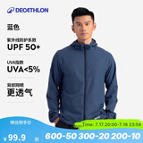 迪卡侬 迪卡侬运动外套男秋户外跑步训练防风衣蓝色XXL-4826161