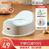 日康（rikang）儿童马桶坐便器多功能男女宝宝小马桶婴幼儿便盆X2017-4套装 蓝色