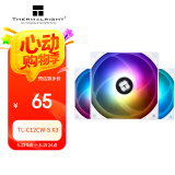 Thermalright(利民) TL-C12CW-S X3 白色argb12cm机箱幻彩低噪风扇ARGB 4PIN PWM 1550转速 三连包