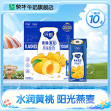 蒙牛  纯甄风味酸牛奶营养早餐风味酸奶礼盒装 【黄桃燕麦】200g*10盒