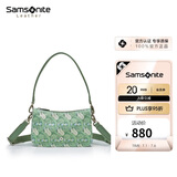 新秀丽（Samsonite）时尚艺术联名单肩包绿色印花女士手提包NO3绿色印花 夏季出游