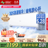 长虹（CHANGHONG）空调1匹新一级省电熊猫懒变频铜线电机空调国家补贴20%空调卧室挂式KFR-26GW/ZDCSW1+R1 以旧换新