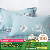 艾薇枕套纯棉枕头套一对全棉枕芯套枕套 缤纷花朵 48*74cm