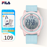 斐乐（FILA）高考礼物运动手表女小学生初中生防水夜光闹钟电子表 6658-004