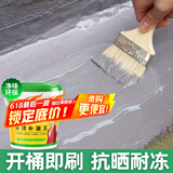 沃特浦防水涂料屋顶补漏材料楼顶防漏外墙房屋房顶漏水堵漏王沥青防水胶 【8斤水泥色】单遍可刷8平+工具