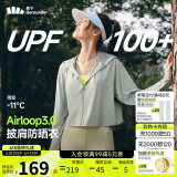 蕉下（beneunder）防晒衣女春夏新款冰丝凉感升级披肩AL118远山灰S
