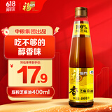 福临门 食用油 压榨芝麻油400ml 凉拌调味烹饪火锅 中粮出品