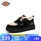 Dickies女士雪地靴舒适休闲平底鞋加绒加厚棉鞋 黑色 40 
