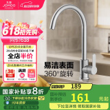 九牧（JOMOO）厨房水龙头304不锈钢洗菜盆360°旋转冷热双控龙头33221-748/7B-Z