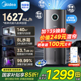 美的（Midea）无雾空气加湿器净化家用母婴专用卧室静音除菌小型工业雾化器空调风扇伴侣女生礼物国家补贴U15