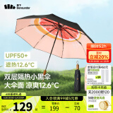 蕉下（beneunder）太阳伞防紫外线夏季遮阳伞晴雨两用伞双层三折防晒伞防晒小黑伞 【经典果趣】嬉柚