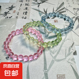 招财暴富甜可爱简约风手链百搭闺蜜夏日手串学生夏日百搭甜美手链 【樱花粉】+【海宝蓝】+【葡萄绿