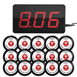 剑涛无线呼叫器餐厅茶楼饭店咖啡厅足浴银行网吧呼叫系统呼叫铃服务铃 一主机15个呼叫器