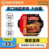 海底捞自热火锅 方便速食免煮速食露营出游零食 麻辣嫩牛火锅435g