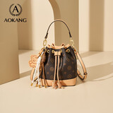 奥康女包新潮大容量水桶手提包轻奢斜挎单肩包生日新年礼物送女友老婆