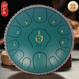 阿萨斯空灵鼓13音12寸成人钛金钢鼓儿童初学者钢舌鼓礼物-孔雀石