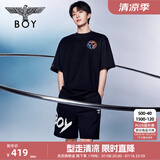 BOY LONDON【范丞丞同款】潮牌男女同款春夏涂鸦朋克运动短裤N13901 黑色 S