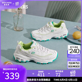 斯凯奇（Skechers）小白熊女鞋夏季厚底百搭老爹鞋透气熊猫鞋休闲运动鞋99999863
