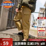 dickies休闲裤 腰部褶裥多袋萝卜裤 休闲裤女DK008126 古铜色 25