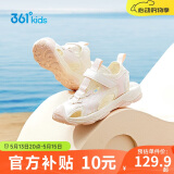 361°童鞋 儿童凉鞋2025夏季男女3-14岁户外包头沙滩凉鞋 白36