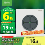 施耐德电气穿线面板 空白面板带出线孔 86型暗装引线面板 境尚系列 纯境白