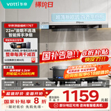 华帝（VATTI）国家政府补贴20% 欧式顶吸家用吸油烟机小尺寸齐平橱柜22风量大吸力脱排抽油烟机一级能效 i11176T