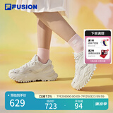 FILAFUSION斐乐潮牌女鞋硬糖鞋厚底老爹鞋女运动鞋女 棉花糖/银-MM 38