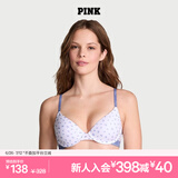 维多利亚的秘密（Victoria's Secret）PINK 2804圆盘胸外扩文胸舒适薄衬垫3/4罩杯无痕文胸夏季内衣女 74JX白色/花朵印花 11241739 75B （34B）