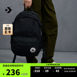 匡威（Converse）官方 Straight Edge男女休闲简约双肩包书包10021138 10021138-A01/黑色 OSFA