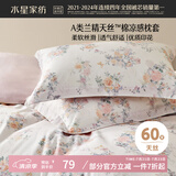 水星家纺枕套60支兰精天丝™凉感枕头套一对装枕头罩双人家用48x74cm