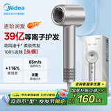 美的（Midea）高速吹风机 39亿等离子护发 家用负离子吹风筒 杀菌除头螨电吹风FG208银 国家补贴 节日/生日礼物
