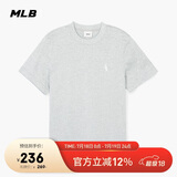 MLB男女短袖T恤情侣运动春夏简约休闲纯色圆领3ATSB0243