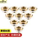 裕津（HSPA）黄铜硅胶垫片 角阀垫圈免生料带垫片水龙头加厚密封垫10个装HS-62