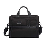 途明（TUMI）Alpha 3商务旅行公文包男士15英寸手提电脑包 可扩展差旅款02603141D3 尼龙 黑色