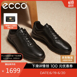 爱步（ECCO）正装鞋 增高牛皮休闲皮鞋男 雅仕男鞋系列207124 黑色43