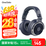 OneOdio头戴式耳机 音乐耳机 专业录音监听耳机DJ主播调音台录音棚专用 高保真HIFI全封闭 Pro10 远空蓝