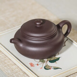 百年利永 宜兴紫砂壶纯全手工原矿老紫泥仿古壶功夫茶具泡茶壶230ml
