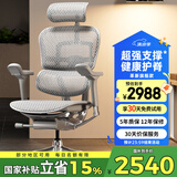 Ergonor保友金豪e2代高端人体工学椅电脑椅办公椅电竞椅子 银白网