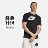 耐克(NIKE)男短袖T恤 纯棉 运动休闲 经典简约 AR5005-010 黑色XXL