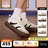 帕拉丁（PALLADIUM）德训鞋音符厚底鞋男鞋女鞋休闲鞋板鞋99324＆09234 白/黑/棕 40