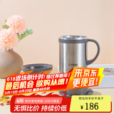 虎牌（TIGER）保温杯 办公型不锈钢真空杯茶滤网杯 水杯CWM-A035 350ml 浅灰色XC 350ml