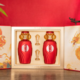 金六福顺心如意 兼香型白酒 50.8度 500ml*2瓶 礼盒装  婚宴节庆送礼