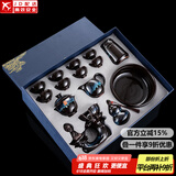 全自动茶具套装家用懒人泡茶器功夫茶道六君子茶叶罐窑变创意陶瓷 圣意自动+八杯+茶罐+茶洗+茶道+礼盒装